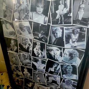 Marilyn Monroe framed poster